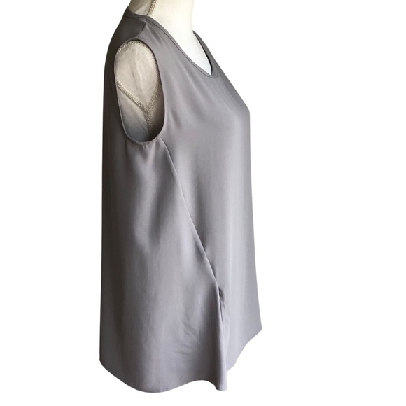 All Saints Heny Top Gray Left Knot Detail Size 2 - Picture 7 of 16